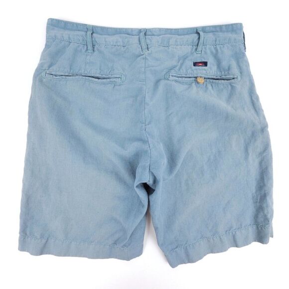 FAHERTY Malibu Linen & Cotton Chino Shorts Resort Casual Old Money Quiet Luxury - Picture 5 of 7